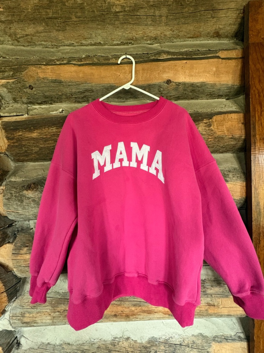 Hot Pink MAMA Crewneck Sweatshirt